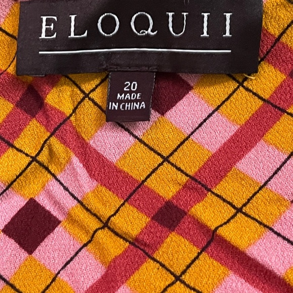 Eloquii Striped Maxi Rayon Dress Sz 20 - Picture 8 of 9
